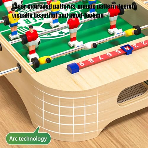 ycezw Kickertisch für Kinder, Fußballspiel – Fußball-Tischspiele aus Holz, Schreibtischspiele, Fußball-Tischspiel für Kinder, Familie, Freunde, Zuhause, Tag – Bild 8
