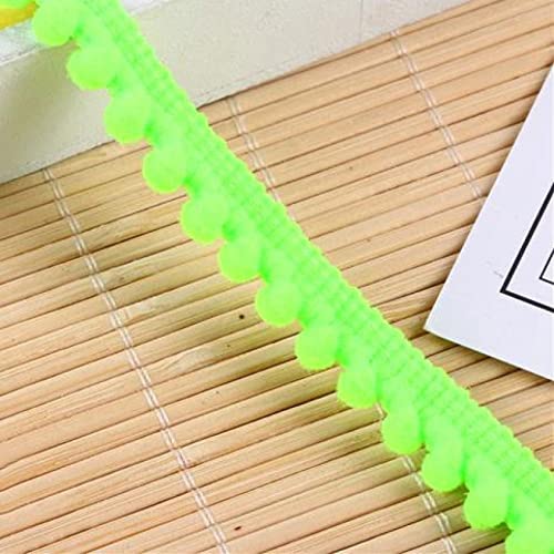 10/5 Yards Pom Poms Trim Ball Lace Ribbon 0.43In Pompom Fringe Ribbon Sewing Lace Knitted Fabric Handmade Craft Decor #TOP5