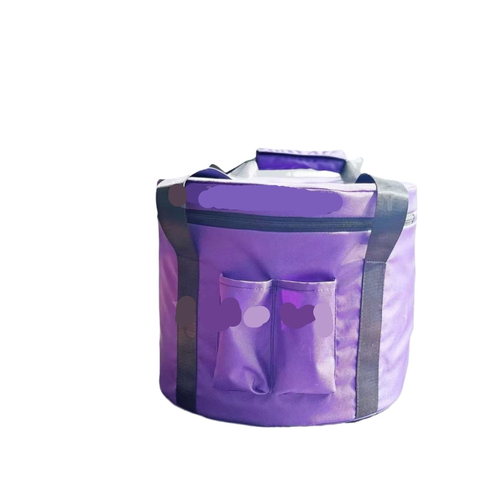 Bolsa para Cuenco Tibetano Estuche de transporte resistente lona 14 pulgadas for cuenco tibetano cristal, material for proteger la seguridad los cuencos(Purple bag)