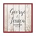 Blank Farmhouse Sign Rustic Wedding Guest Book Alternative Custom Last Name & Date Family Name Sign 12