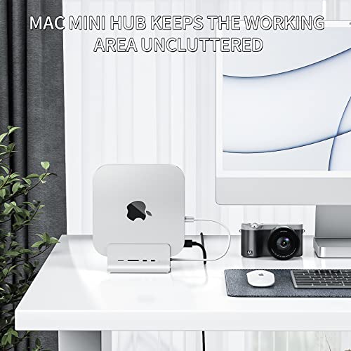 Image of Minisopuru USB C Hub for Mac Mini - Docking Station Compatible With M.2 NVMe /SATA SSD, 10Gbps Data Transfer, TF&SD Card Slots, M.2 SSD Support (Not Included)