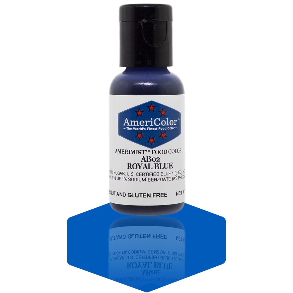 AmeriColor AmeriMist Royal Blue Airbrush Food Color, .65 oz