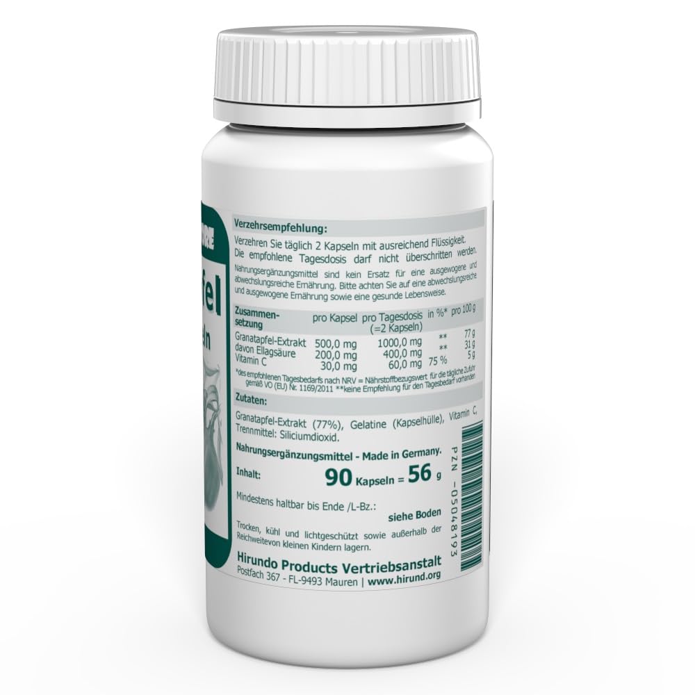 Granatapfelextrakt 500 mg Kapseln 90 Stk.