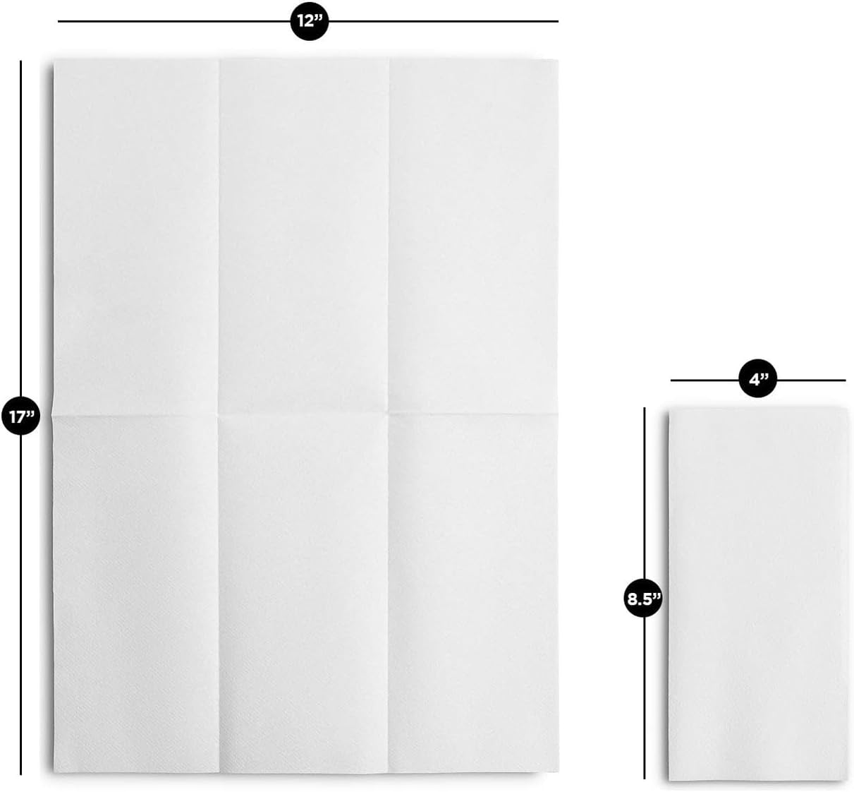 Disposable Guest Towels, Linen Feel Hand Towels, Cloth-Like Paper Napkins, Soft, Durable, Absorbent Paper Hand Towel (12" x 17", Pack of 100)