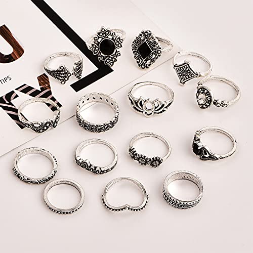 Silver Plated Rings Combo Set