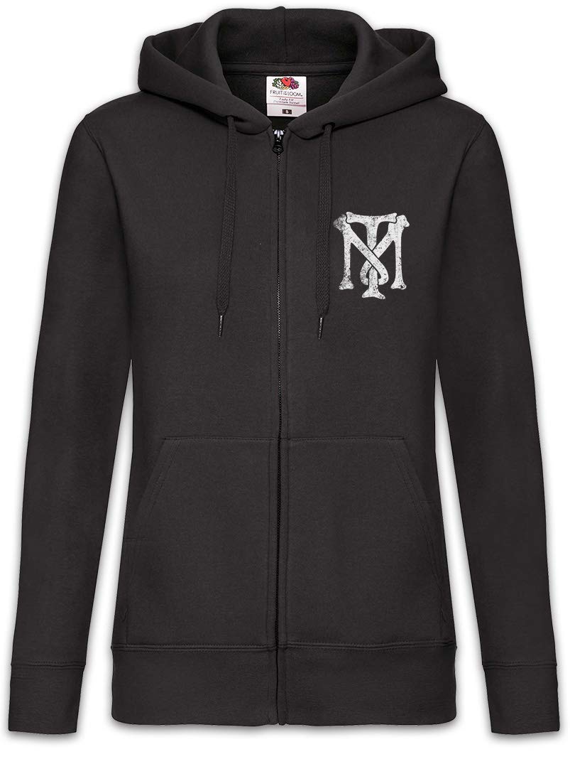Urban Backwoods Tony Montana Tm Logo Felpa da Donna con Cappuccio Zip Hoodie Zipper