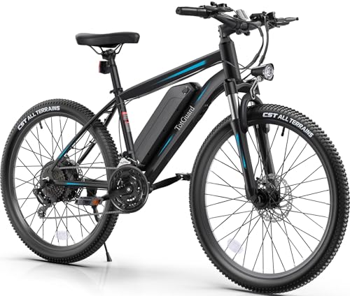 TotGuard Electric Bike for Adults, 27.5' Electric Bike 500W Ebike 20MPH Adult Electric Bicycles Electric Mountain Bike,48V 499WH Removable Lithium Battery,21-Speed Gears,Lockable Suspension Fork