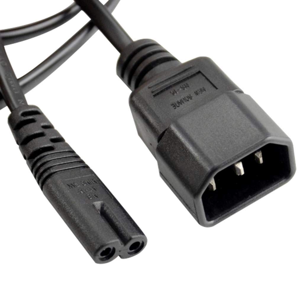 10 set di IEC 320 C14 a C7 cavo di prolunga di alimentazione CA per monitor PC PDU UPS DMX