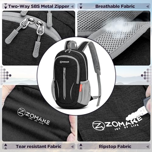 Mochila plegable ligera ZOMAKE 10L para senderismo miniatura 5