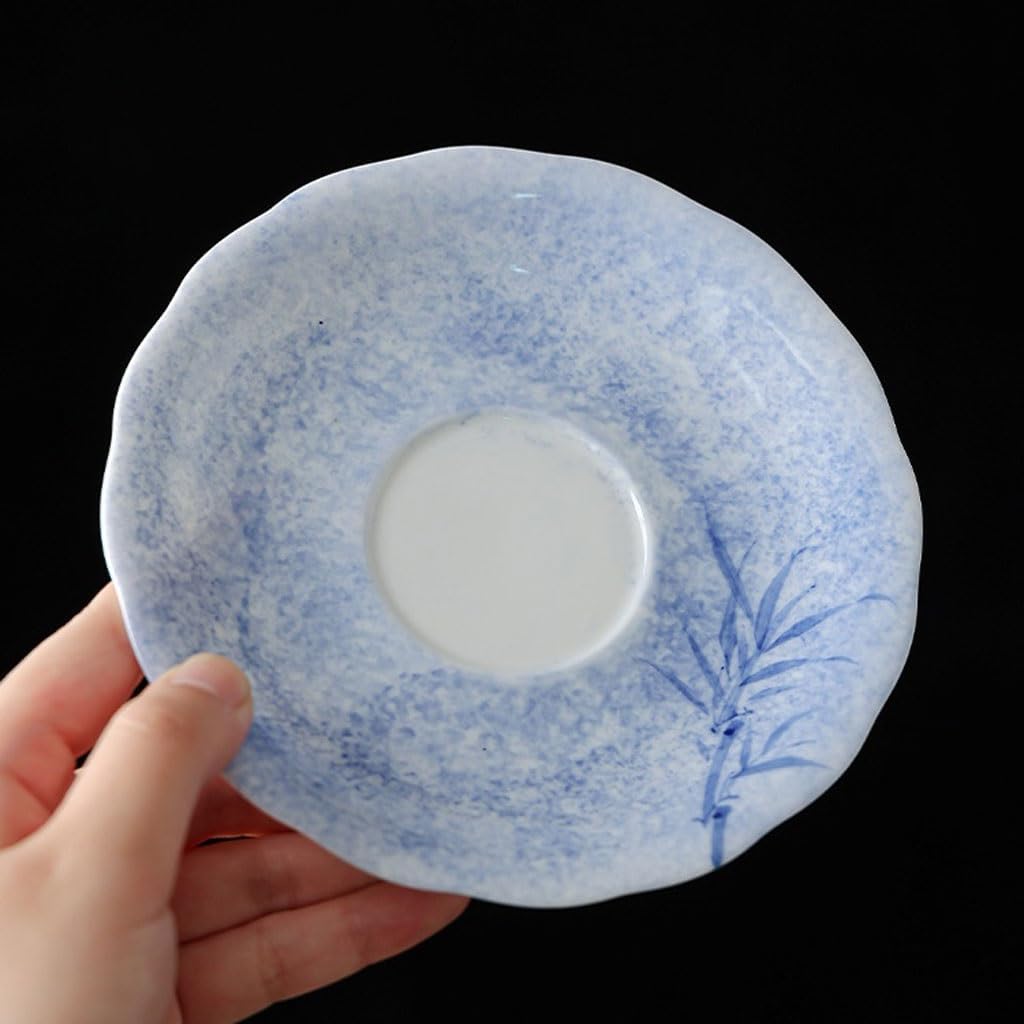 GSOUL Kungfu Tea cup Ceramic Hand-painted Tea Cup Exquisite Coffee With Tray Leisure Study Chinese Office Small Tea Cups