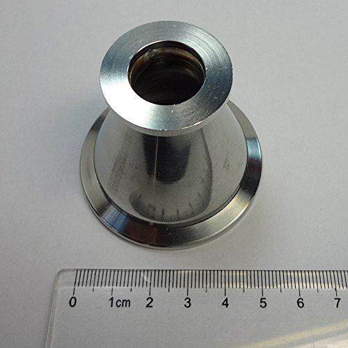 Image of Vacuum Conical Reducer KF-40 to KF-16 (NW-40 to NW-16), Vacuum Fitting, 304 Stainless Steel, Flange Adapter (KF40-KF16)