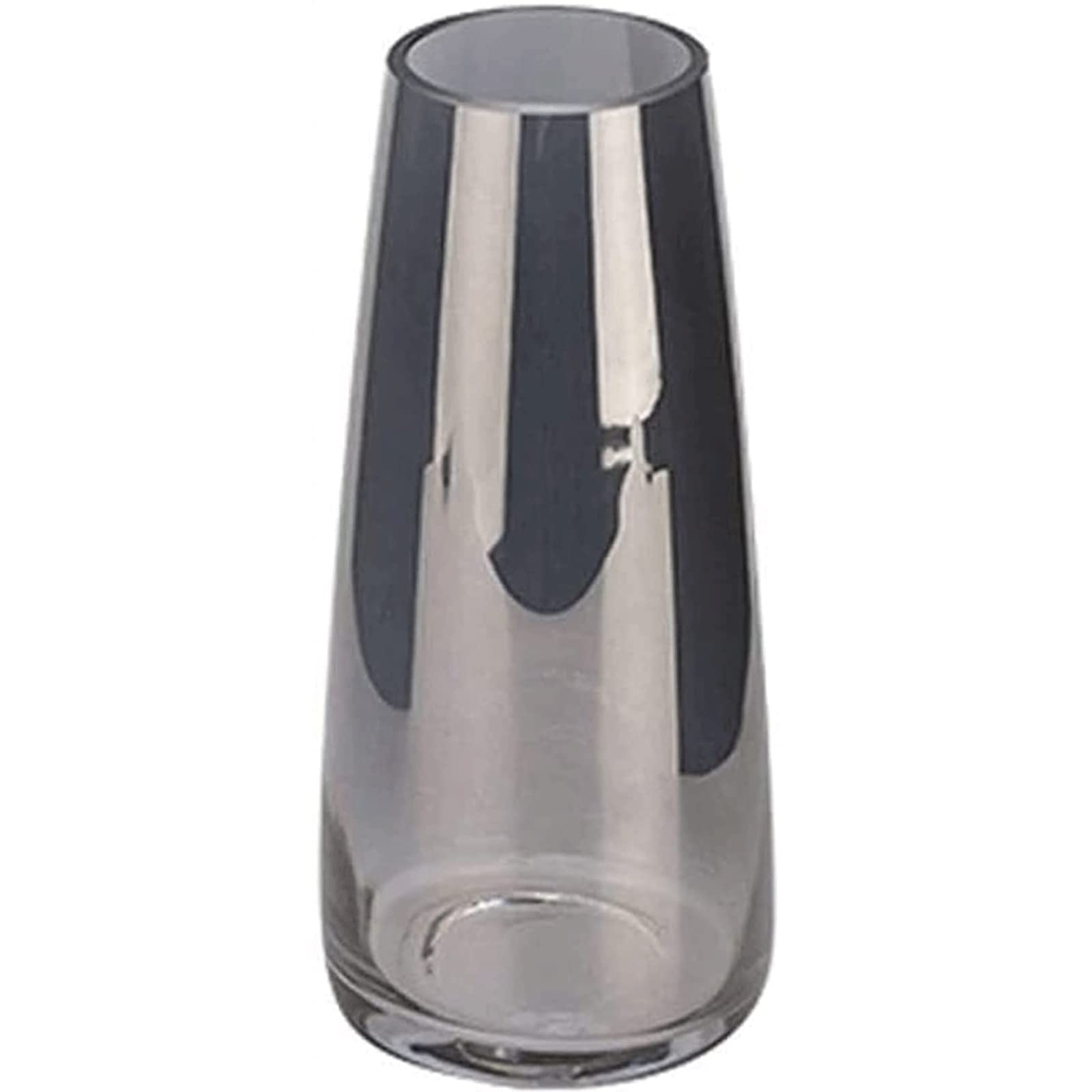Ngdfgr B Fashion Galvanized Conical The Vase Color Transparent Glass Vase Light Luxury Flower Vases Colorful And Not Easy To Fade Decoration (B),