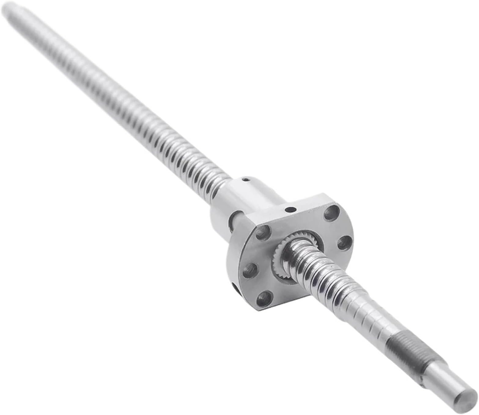 Metal Ball Screw nut end Processing 200-1000mm Rolled Ball Screw SFU1605 C7 with Flange Single Ball Nut End Machined Parts(200mm)