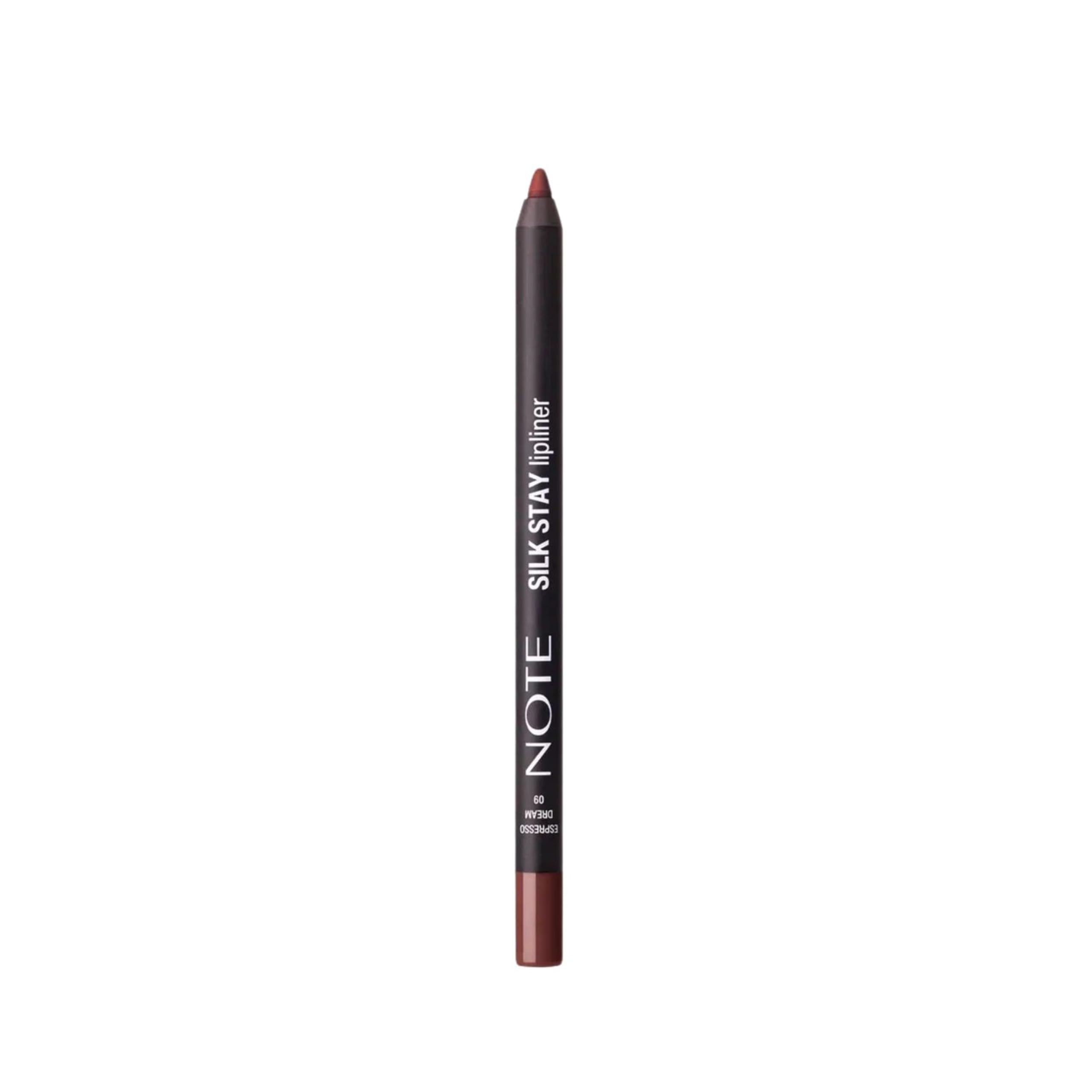 Note Cosmetics Silk Stay Lipliner Suya Dayanıklı İpeksi Dudak Kalemi - 09 Espresso Dream
