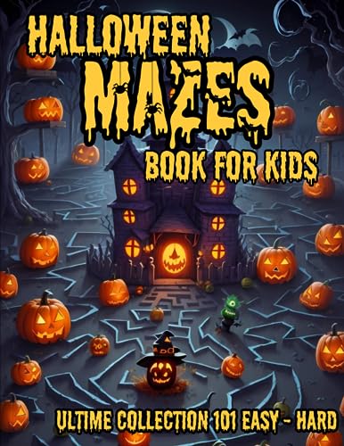 Halloween Mazes Book for Kids: 101 Fun Mazes for Children