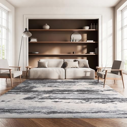 Tapete SAFAVIEH Area Rug 8x10 Fontana Shag Gris y Marfil miniatura 1