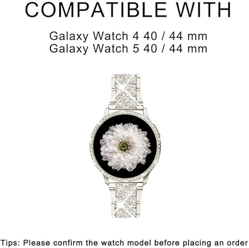 Vista 2 de Mosonio Compatible con Samsung Galaxy Watch FE 2024 de 1.575 pulgadasGalaxy Watch 5 Band de 1.575 pulgadas, 1.732 pulgadas, Galaxy Watch 4 Band