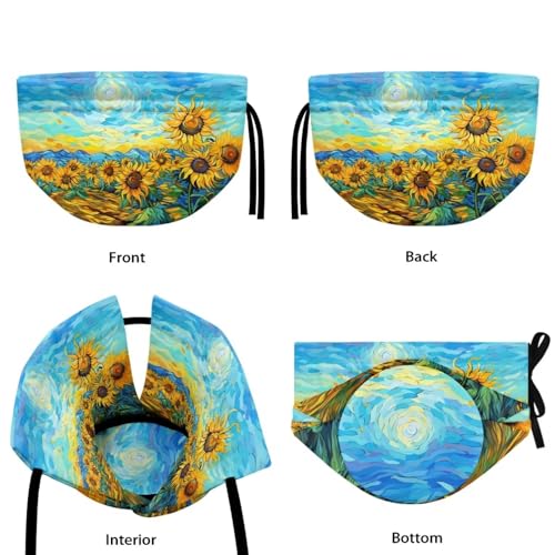 Image of Sunflower Print Tea Cozy for Teapot Insulated Large Teapot Cover to Keep Warm Tea Kettle Cover Machine Washable for Home Kitchen Tea Party Table Decor