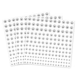 Zolara 495 Autocollants Visage, Faux Piercings à Lèvres Autocollants, Sourcils  Bling Stick Visage Bijoux, Piercing Nez sans Douleur, Tient Longtemps sur Lèvres et Sourcils pour un Style Audacieux