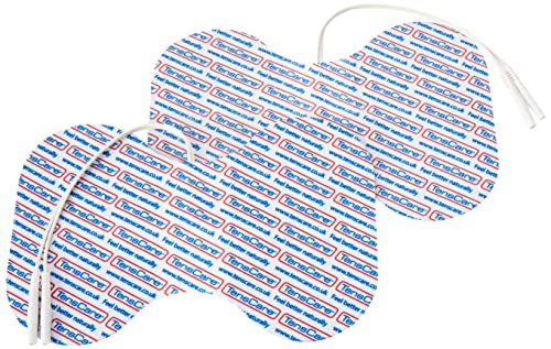 TensCare 2 Electrodos de Mariposa Reutilizables para Dispositivo de Electroterapia, Conectores Universales Compatibles con la Mayoría de Los Dispositivos Tens, Ems Y Ift