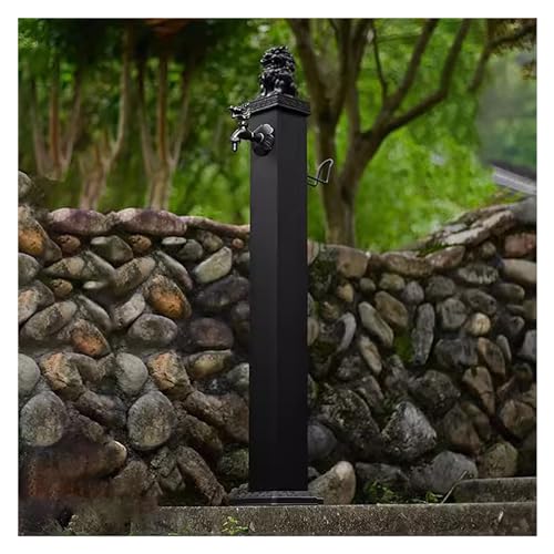 XDLEDMKIZ Stainless Steel Freestanding Garden Water Column Fountain, Freestanding Garden Water Column Outdoor Water Column,Large Stainless Steel Garde