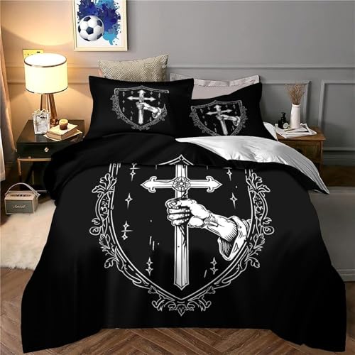 Linge de lit calligraphie chinoise parure haut de gamme en microfibre 3D - 6