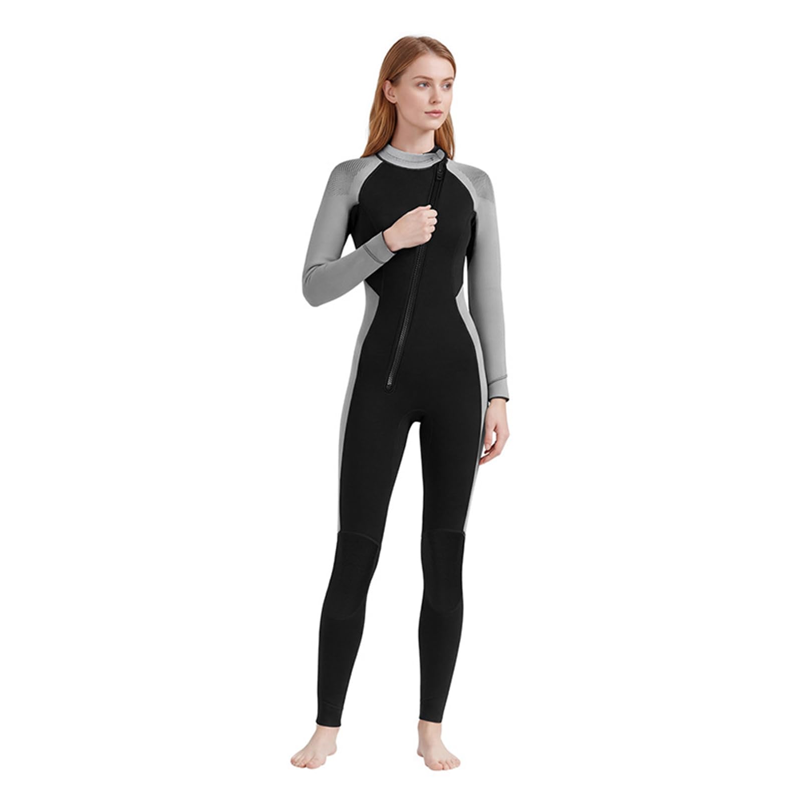 AMONIDA Muta da Sub Ispessita da 3 Mm per Tutto il Corpo da Donna per Nuoto Invernale, Snorkeling, attività di Surf, Nera Media