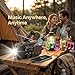 Notfall Kurbelradio Solar Radio mit Powerbank & Taschenlampe, 2000mAh Akku 3-Wege-Laden SOS Alarm, Kompaktes Camping Radio für Wohnmobil Outdoor Stromausfall
