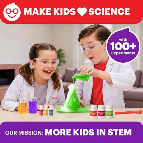 Doctor Jupiter My First Science Kit for Kids 4-8 Years Old | Gift Toys for 4-8 Year Old Boys & Girls | Chemistry Kit Set for 4-8 Year Olds I Perfect Birthday Present for 4, 5, 6, 7 Year olds I