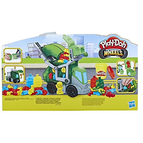 Play Doh Wheels Camion poubelle avec pâte à modeler imitation ordures et 3 pots - vue 5