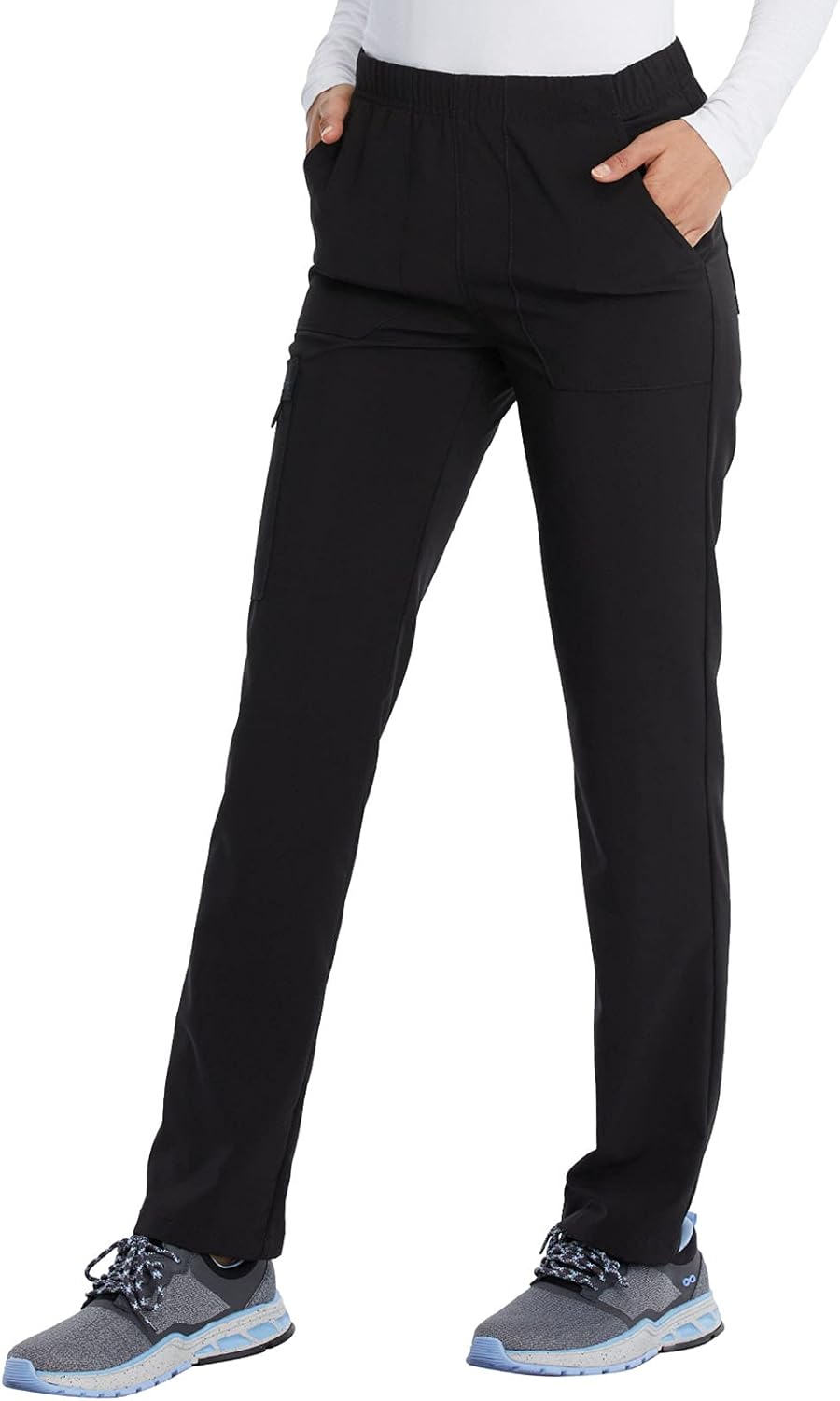 Dickies Scrubs for Women & Men Natural Rise Tapered Leg Pant with 5 Pockets, 360° Stretchy & Moisture Wicking Fabric - DK019
