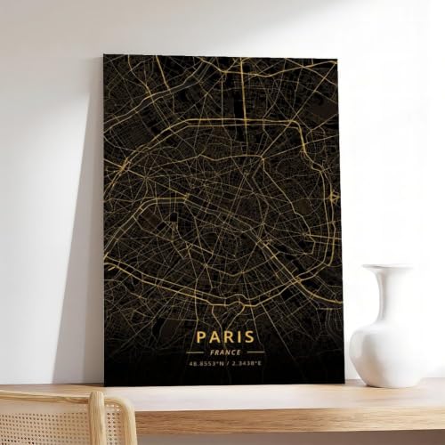 Toile carte de la France décorative pour bureau et chambre