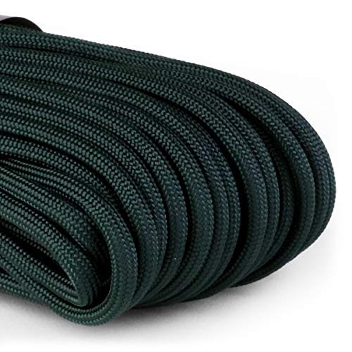Image of Atwood Rope MFG 550 Paracord 100 Feet 7-Strand Core Nylon Parachute Cord Outside Survival Gear Made in USA | Lanyards, Bracelets, Handle Wraps, Keychain (Hunter)