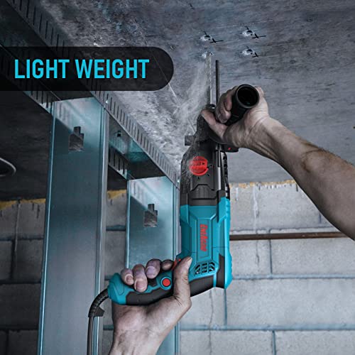 ENEACRO SDS-Plus Bohrhammer, 6 Variable Geschwindigkeit mit 4 Funktionen, Sicherheitskupplung, 26 mm Bohrleistung in… – Bild 7