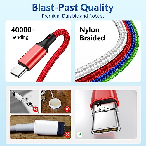 Image of 2Pack Multi Charging Cable for Apple Watch Charger 4 in 1 Travel Essentials RV Camping Essentials USB C /L /Micro Compatible with iWatch Series 11-1 /iPhone 17 /16 /15 /Android Airplane Gadgets-4FT