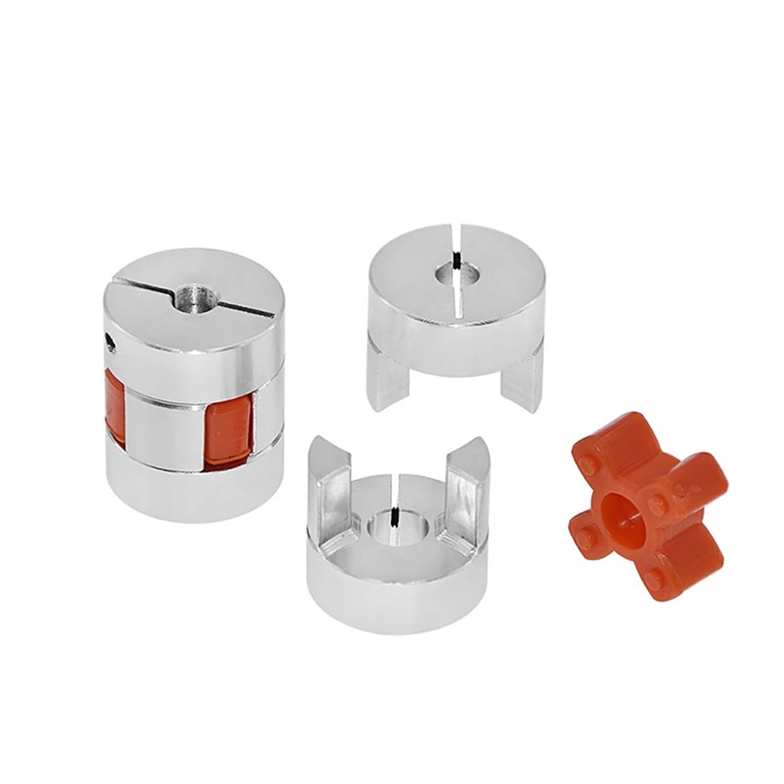 Flexible en aluminium, Accouplement à mâchoires en alliage d'aluminium D25 L30, alésage intérieur 5 mm 12(6.35mm to 8mm)