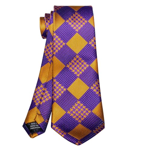 Image of 5PCS Mens Silk Tie, Pocket Square, Cufflinks, Drilled Tie Ring and Lapel Pin Set for Wedding Groom Party