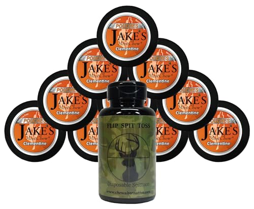 DC Crafts Nation Mud Bud Spittoon Deer with 10 Cans Jake's Mint Chew Clementine Pouches
