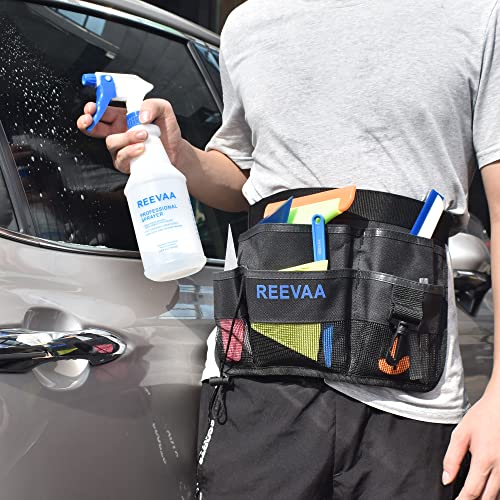 Reevaa Window Tint Tools Apron, Gardening Tool Waist Bag, Tool Pouch With Adjustable Belt, Heavy Duty Waterproof Oxford Utility Belt For Vinyl Wrap (7 Pockets) #TOP7