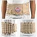 GINEKOO Decompression Belt - Inflatable Spinal Traction Brace for Lumbar Support and Lower Back Pain, Back Reliever for Men and Women, Beige (29-49 Inch Waist)