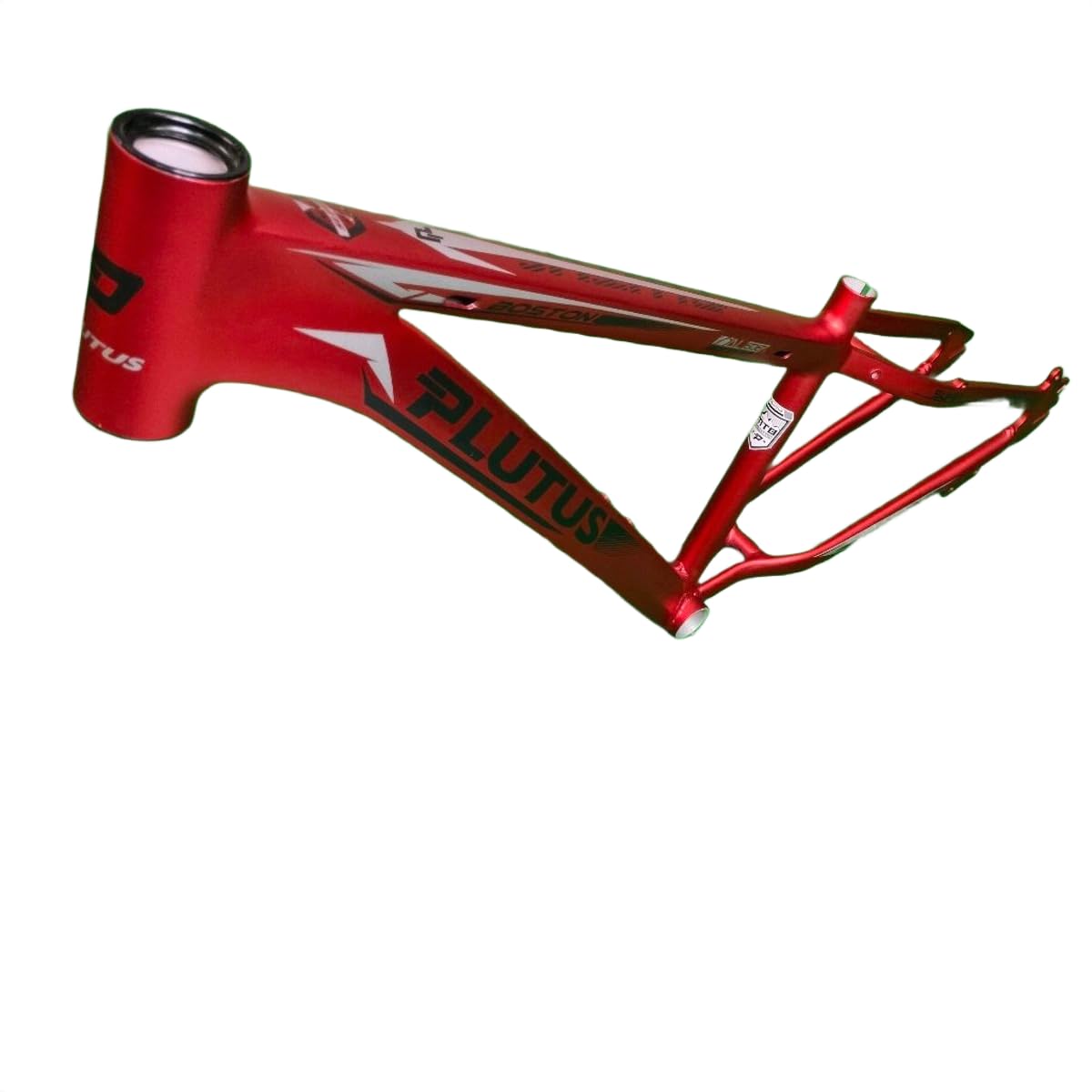 Plutus Boston Alloy BMX Cycle Frame 20T Red Matte Finish Lightweight Freestyle Bicycle Frame for Kids & Adults-image-13