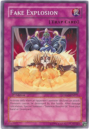 Amazon.com: Yu-Gi-Oh! - Fake Explosion (CRMS-EN071) - Crimson Crisis - 1st  Edition