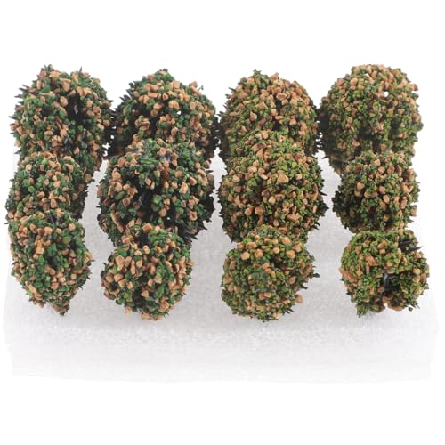 IWOWHERO Simulated Vegetation Model Fake Shrub Tuft Scene Decor Miniature House Adornment for DIY