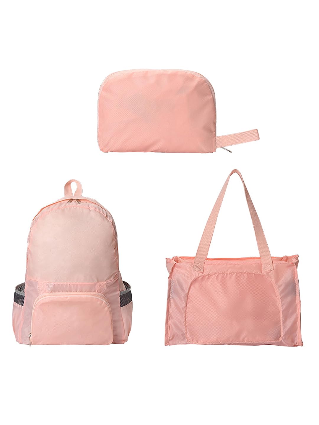 Jaide Foldable Travel Duffel Bag| Sports Gym Duffle Bag| Shoulder Handbag for Women| Large Capacity Bag with Shoe & Wet Clothes Compartments (Pink)-picture-21