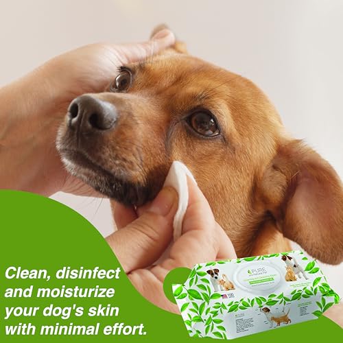 Pure and Natural Pet Grooming and Cleansing Wipes for All Pets (Unscented) 100 ct.
