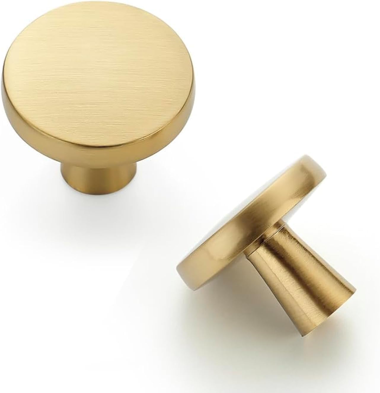 JOY DECOR 30 Pack Matte Black Kitchen Cabinet Knobs Solid Drawer Knobs Dresser Knobs 1-1/4 Inch Drawer Pulls Cabinet Hardware for Dresser Drawers Round Cabinet Door Knobs Simple Drawer Handles