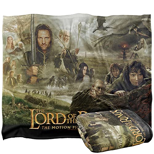 LOGOVISION The Lord of The Rings Blanket, 152 x 127 cm Trilogy