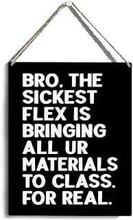 Funny English Classroom Decor, Cool English Teacher Gifts for Male Teachers Women, Retro Middle High Math Classroom Rules Theme Door Wall Hanging Decor Wood Sign
