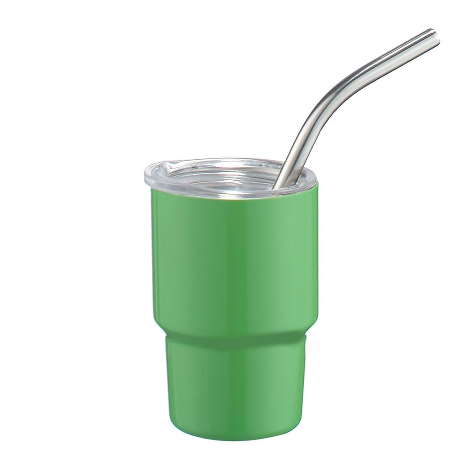 KATAZO Stainless Steel Car Cup Double Wall Insulated Travel Mug Tumblers With Straw Lid Portable Drinkware Green