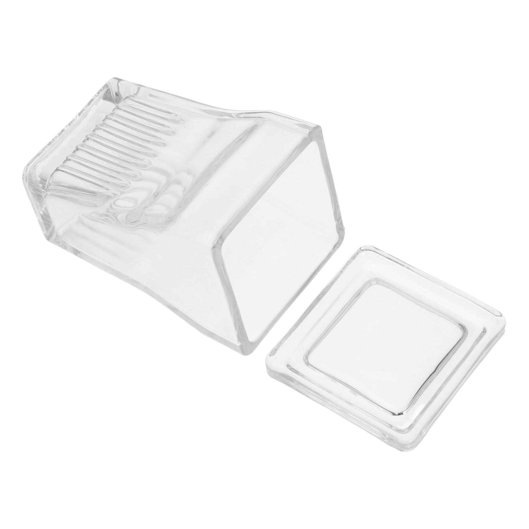 Hemobllo Barattolo con Portavetrini Integrato in Vetro Trasparente per Colorazione Vetrini da 9 Slide per Procedures di Laboratorio e Sperimentazioni Scientifiche